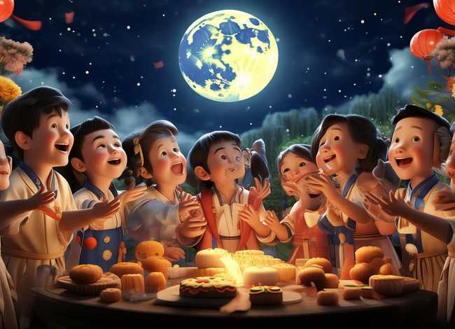 儿童中秋古诗朗诵稿，少儿中秋节诗词朗诵