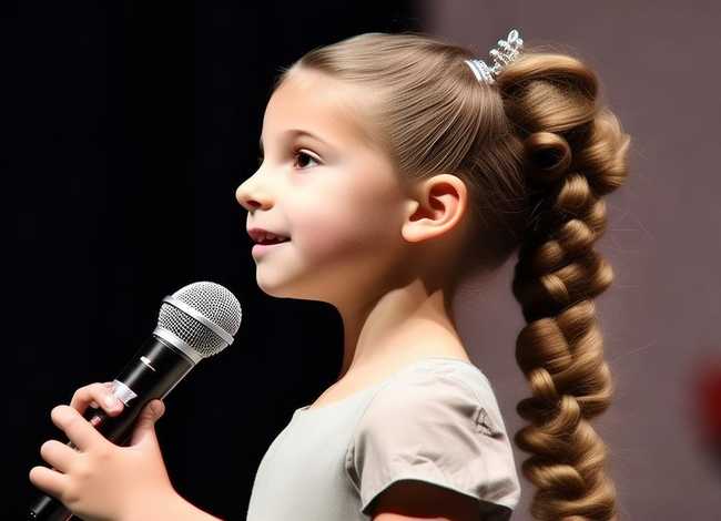 演讲发型儿童女，演讲发型儿童女孩图片