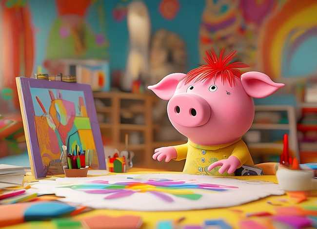 小猪佩奇的画画故事 - 小猪佩奇的画画故事视频
