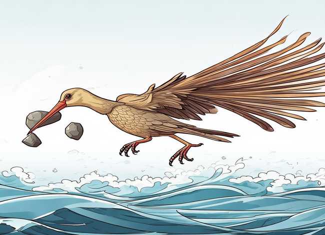 神话故事精卫鸟简笔画；神话故事精卫鸟简笔画图片