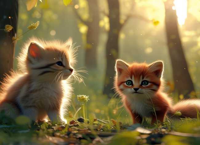 儿童故事猫和狐狸的故事 - 幼儿故事猫和狐狸