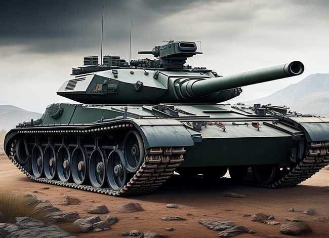 豹2坦克简笔画；豹2a7简笔画