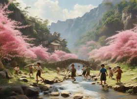 陶渊明桃花源儿童故事（陶渊明的桃花源记故事）