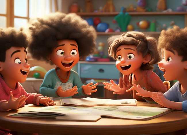 儿童故事四人分角对话（四人分角色幼儿故事3分钟）