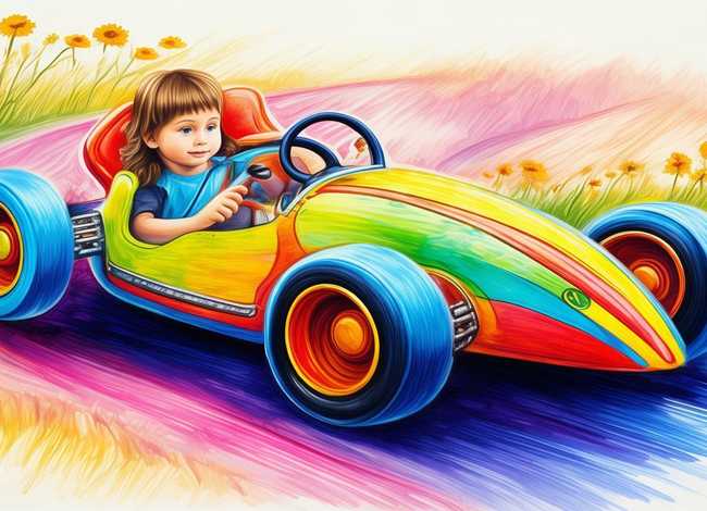 儿童赛车简笔画 - 儿童赛车简笔画怎么画