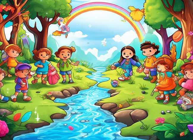 儿童故事连环画6幅图，幼儿故事连环画图片6张