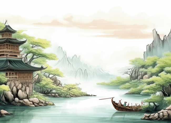 国画故事画，国画故事图片