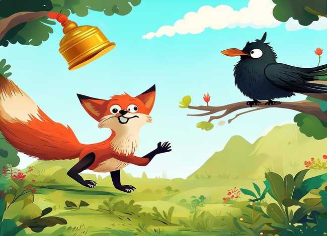 儿童故事狐狸和乌鸦故事配乐，狐狸和乌鸦故事趣味配乐