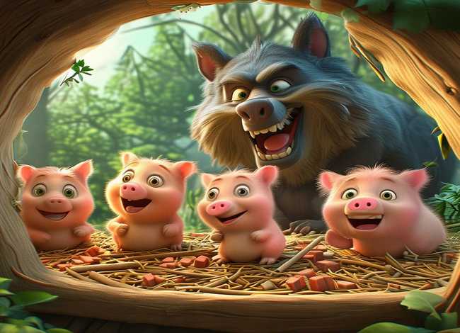 少儿故事三只小猪的故事；少儿故事三只小猪的故事内容