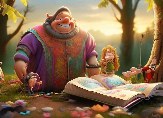 讲故事巨人、讲故事巨人和裁缝