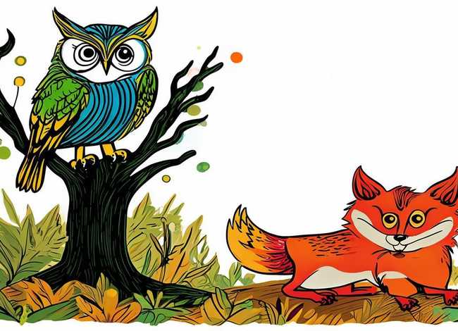 动物寓言故事简笔画带色彩 动物寓言故事简笔画带色彩图片