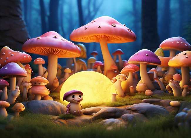 蘑菇绘本小故事；蘑菇绘本小故事图片