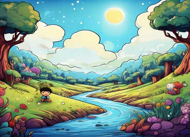 儿童故事线图，儿童故事线