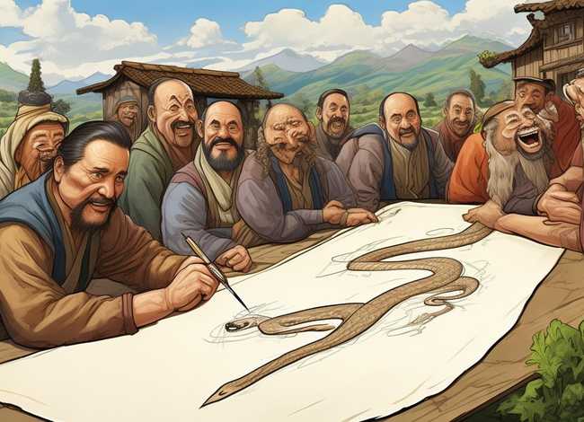 成语故事画蛇添足故事内容带字图片，成语故事画蛇添足故事内容带字图片大全