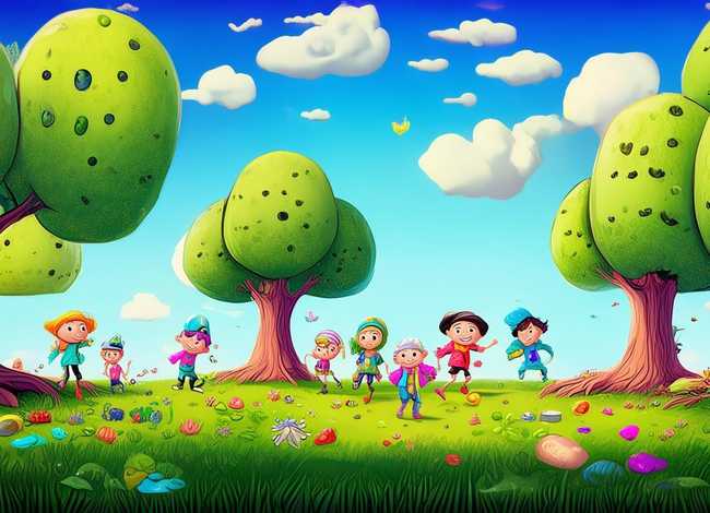 森林画儿童画 - 森林画 儿童画