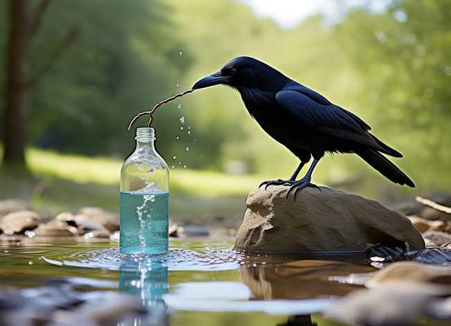 乌鸦喝水儿童故事300字、乌鸦喝水小故事30字