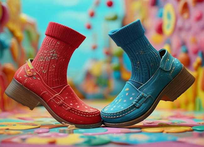 儿童故事鞋子和袜子；袜子和鞋子的故事视频