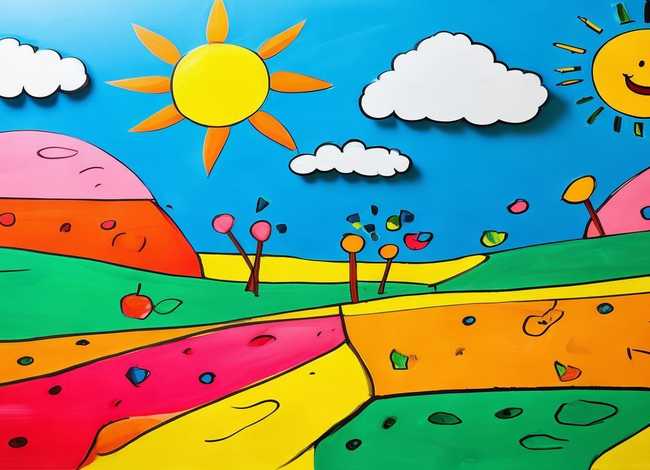 4 6岁儿童简笔画涂色风景简单、3-6岁儿童简笔画风景