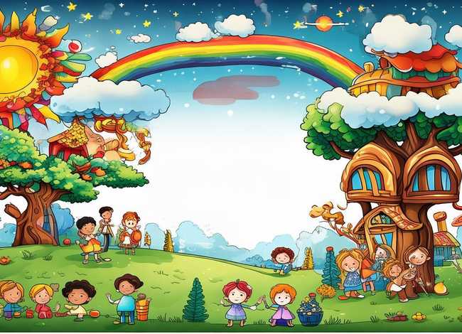 儿童图片 画画，儿童图画大全图片好看 模板