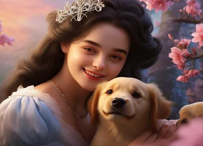 爱心公主儿童故事文字版；优雅小公主爱心故事