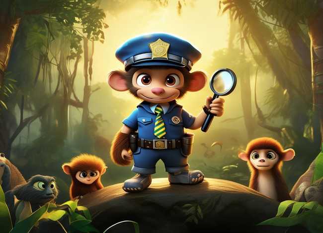 像猴子警长一样的儿童故事、像猴子警长探案记一样的故事