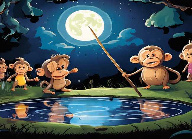 幼儿故事猴子捞月亮演讲视频 幼儿故事猴子捞月亮演讲视频大全