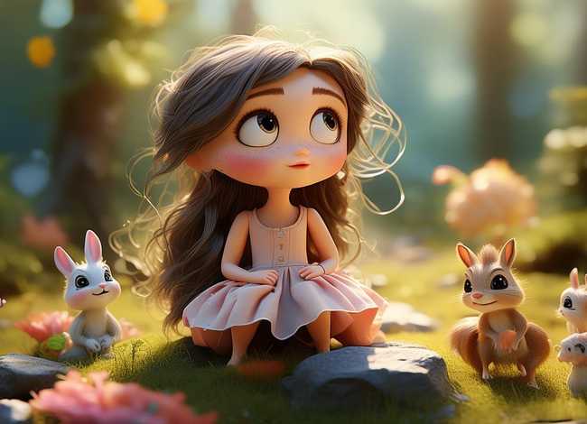 儿童故事迷你小女孩 - 幼儿故事小女孩