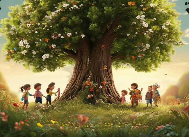 儿童故事视频大全杨树花悄悄话完整，儿童花草树木童话故事简短100篇