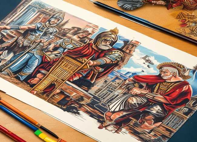 历史故事绘画图片大全，历史故事绘画图片大全手抄报