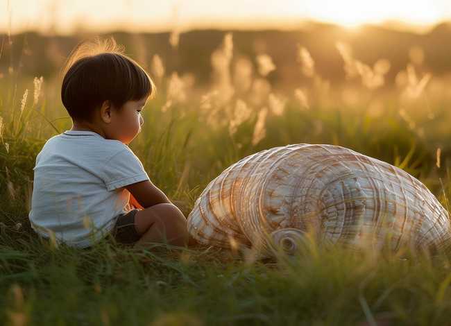 蜗牛的壳儿童睡前故事（蜗牛壳的故事寓意什么）