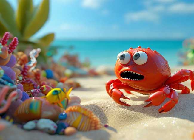儿童故事螃蟹的故事、幼儿故事螃蟹的奇遇