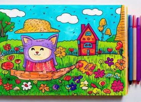 绘本封面马克笔简笔画（绘本封面马克笔简笔画怎么画）