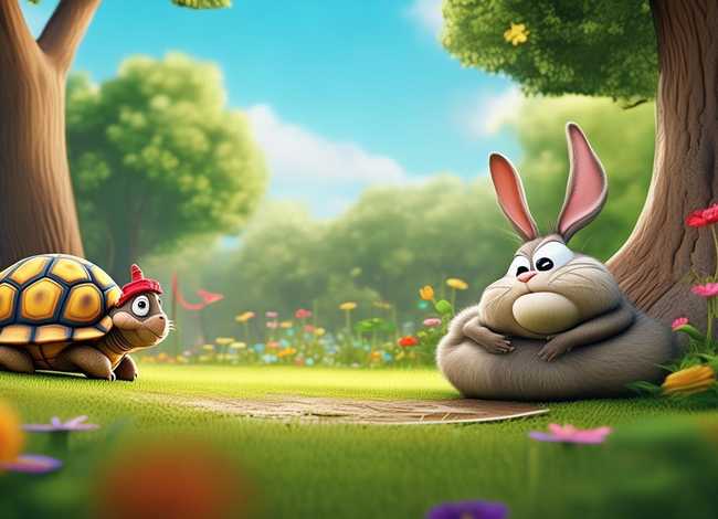 儿童龟兔赛跑故事比赛视频、幼儿故事视频龟兔赛跑
