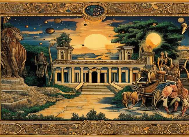 世界经典神话传说故事主题画；世界经典神话与传说故事手抄报怎么画