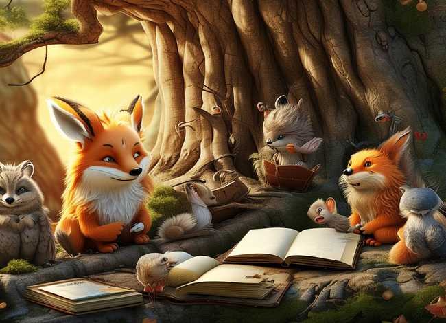 寓言故事画大全 - 寓言故事画画大全