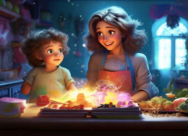 儿童故事妈妈的魔法菜谱；妈妈的魔法菜谱绘本故事