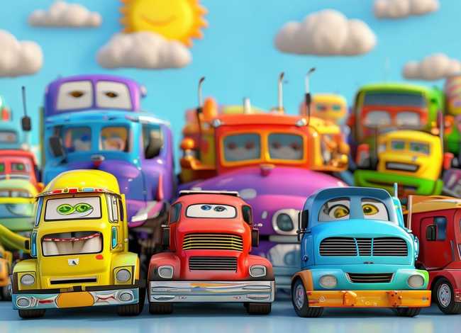 货车儿童视频表演大全视频 货车动画片儿童视频0-3岁