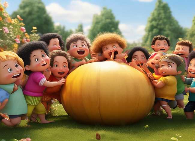 拔萝卜儿童故事绘本 - 拔萝卜绘本故事五张图 拔萝卜儿童故事绘本 - 拔萝卜绘本故事五张图