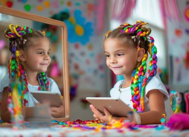 发型女童 发型儿童 教程