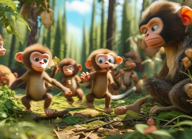 猴子的故事儿童 猴子的幼儿故事