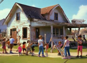 90年代儿童故事修房子、90年代旧房子改造实例