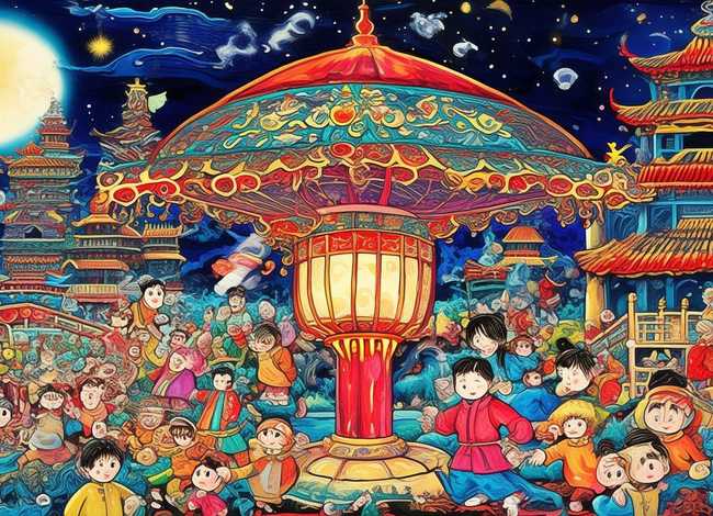 传统文化神话故事儿童绘画（传统文化的儿童画）