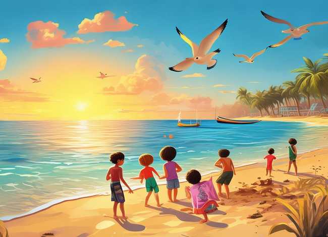 夏日故事板设计、夏日小故事