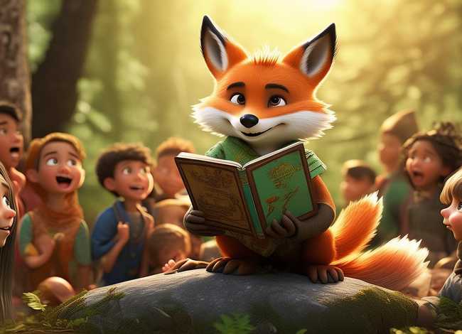 说大话的狐狸儿童故事 - 说大话的狐狸讲故事视频