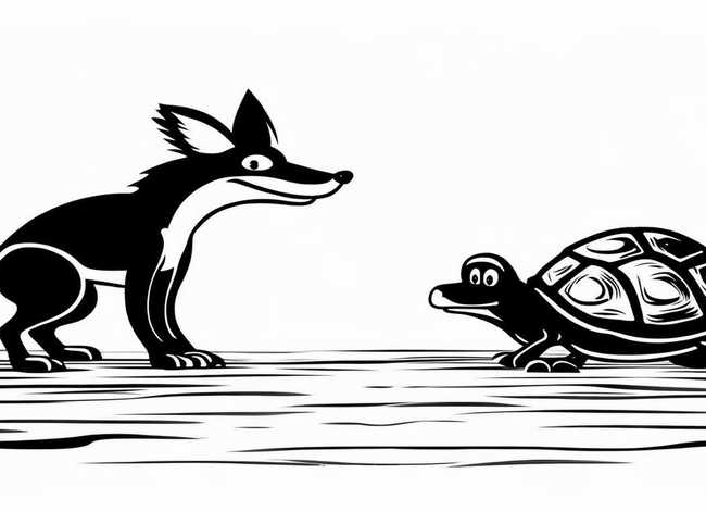 伊索寓言配画简笔画；伊索寓言配图简笔画