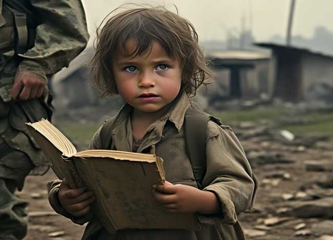 关于战争中儿童的故事英语怎么读、关于战争的英语小故事