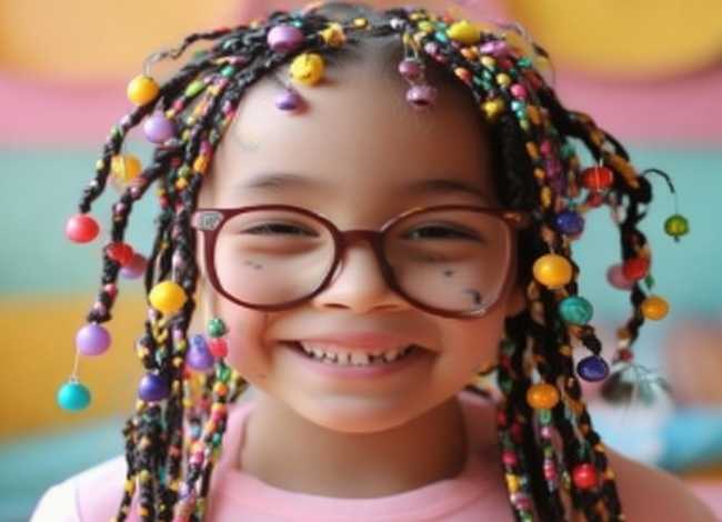 发带铃铛编发儿童 小铃铛编发