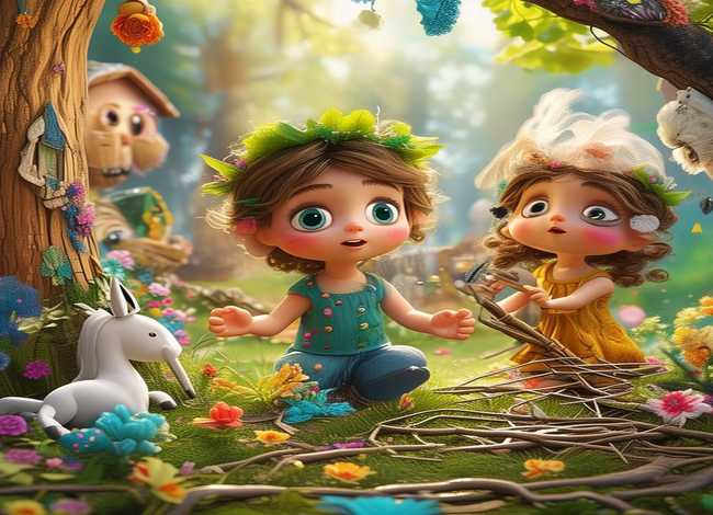 儿童故事绘画图片6张；儿童故事绘画作品图片