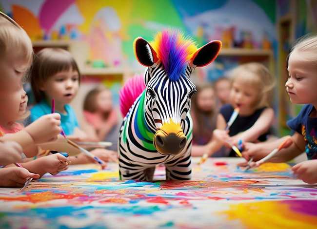 儿童绘本有声故事彩色斑马（彩色斑马儿童美术）