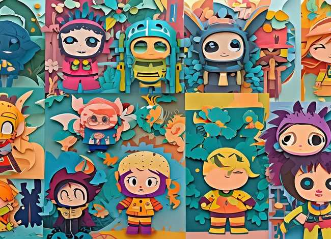 儿童动漫剪纸图片，儿童动漫剪纸图片大全